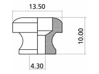 Yellow Parts EZ1399G Per 2 with screws, gold Yellow Parts EZ1399G Per 2 with screws, gold
